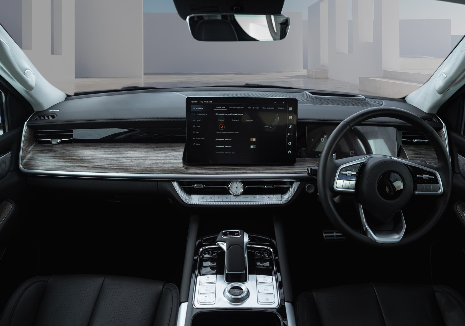 GWM P500 interior steering and display