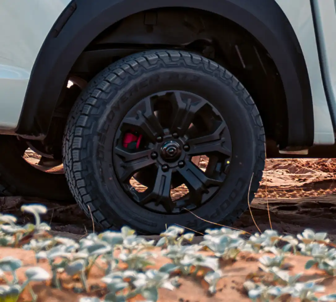 GWM P300 LTD off-road tyre detail